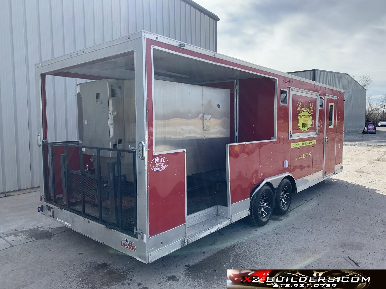 2015 Cargo Custom BBQ Concession Trailer 